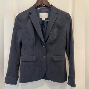Banana republic 0P suit jacket blazer. Blue wool.